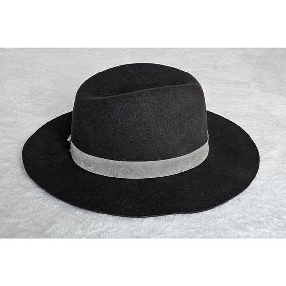 JANESSA LEONE goop fave! wool felt suede-band travel intermix fedora hat $310 m